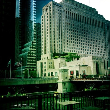 Chicago River at the Monroe Street Bridge