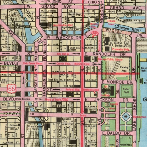 Northern Trust Green Space 1972 AAA Map
