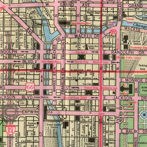 Washington Wells Self-Park 1972 AAA Map