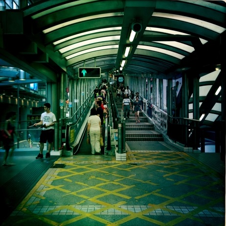 Lower Entrance to the Central-Mid-Levels Escalator